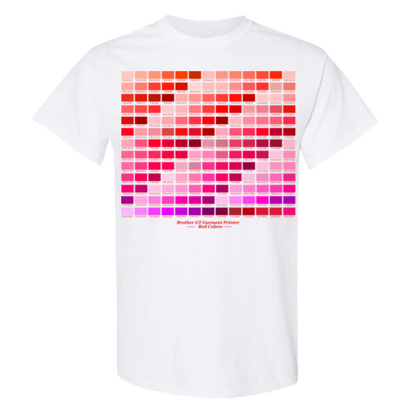 Reds Color Chart - 16x20 PRINT AREA Heavy Cotton™ T-Shirt Thumbnail