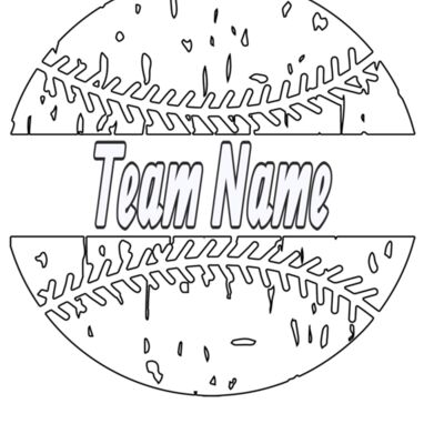 Custom Name Grunge Baseball Thumbnail