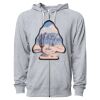 Icon Unisex Lightweight Loopback Terry Full-Zip Hooded Sweatshirt Thumbnail