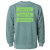 Unisex Midweight Pigment-Dyed Crewneck Sweatshirt Thumbnail