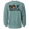 Unisex Midweight Pigment-Dyed Crewneck Sweatshirt Thumbnail