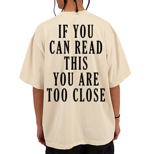 IF YOU CAN READ THIS - 16x20 PRINT AREA Garment-Dyed Crewneck T-Shirt Thumbnail
