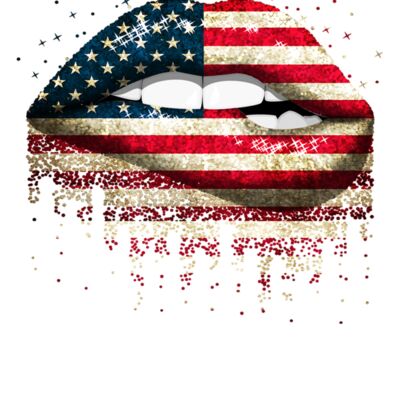 American Lips Crew Neck T Shirt Thumbnail