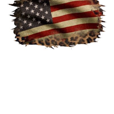 Leopard American Flag Slouchy Tank Thumbnail