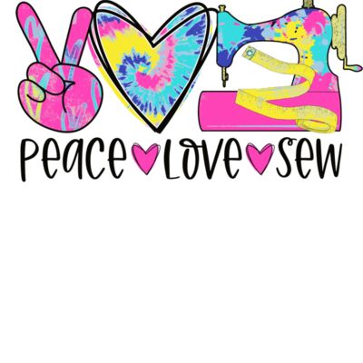 Peace Love Sew  Tie Dye Thumbnail
