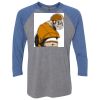 Unisex Triblend Three-Quarter Raglan T-Shirt Thumbnail