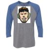 Unisex Triblend Three-Quarter Raglan T-Shirt Thumbnail