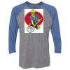 Unisex Triblend Three-Quarter Raglan T-Shirt Thumbnail