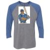 Unisex Triblend Three-Quarter Raglan T-Shirt Thumbnail