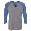 Unisex Triblend Three-Quarter Raglan T-Shirt Thumbnail