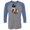 Unisex Triblend Three-Quarter Raglan T-Shirt Thumbnail