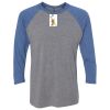 Unisex Triblend Three-Quarter Raglan T-Shirt Thumbnail