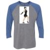 Unisex Triblend Three-Quarter Raglan T-Shirt Thumbnail