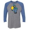 Unisex Triblend Three-Quarter Raglan T-Shirt Thumbnail