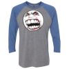 Unisex Triblend Three-Quarter Raglan T-Shirt Thumbnail