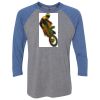 Unisex Triblend Three-Quarter Raglan T-Shirt Thumbnail