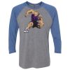 Unisex Triblend Three-Quarter Raglan T-Shirt Thumbnail