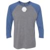 Unisex Triblend Three-Quarter Raglan T-Shirt Thumbnail