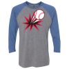 Unisex Triblend Three-Quarter Raglan T-Shirt Thumbnail