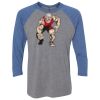 Unisex Triblend Three-Quarter Raglan T-Shirt Thumbnail