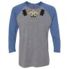 Unisex Triblend Three-Quarter Raglan T-Shirt Thumbnail