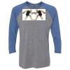 Unisex Triblend Three-Quarter Raglan T-Shirt Thumbnail