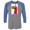 Unisex Triblend Three-Quarter Raglan T-Shirt Thumbnail