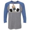 Unisex Triblend Three-Quarter Raglan T-Shirt Thumbnail