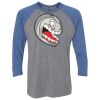 Unisex Triblend Three-Quarter Raglan T-Shirt Thumbnail