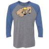 Unisex Triblend Three-Quarter Raglan T-Shirt Thumbnail