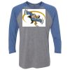 Unisex Triblend Three-Quarter Raglan T-Shirt Thumbnail