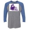 Unisex Triblend Three-Quarter Raglan T-Shirt Thumbnail