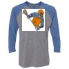 Unisex Triblend Three-Quarter Raglan T-Shirt Thumbnail