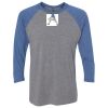 Unisex Triblend Three-Quarter Raglan T-Shirt Thumbnail