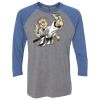 Unisex Triblend Three-Quarter Raglan T-Shirt Thumbnail