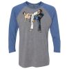 Unisex Triblend Three-Quarter Raglan T-Shirt Thumbnail