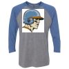 Unisex Triblend Three-Quarter Raglan T-Shirt Thumbnail