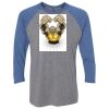 Unisex Triblend Three-Quarter Raglan T-Shirt Thumbnail