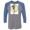 Unisex Triblend Three-Quarter Raglan T-Shirt Thumbnail