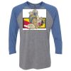 Unisex Triblend Three-Quarter Raglan T-Shirt Thumbnail