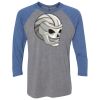 Unisex Triblend Three-Quarter Raglan T-Shirt Thumbnail