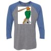 Unisex Triblend Three-Quarter Raglan T-Shirt Thumbnail