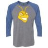 Unisex Triblend Three-Quarter Raglan T-Shirt Thumbnail