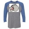 Unisex Triblend Three-Quarter Raglan T-Shirt Thumbnail