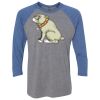 Unisex Triblend Three-Quarter Raglan T-Shirt Thumbnail