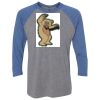 Unisex Triblend Three-Quarter Raglan T-Shirt Thumbnail