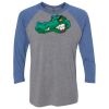 Unisex Triblend Three-Quarter Raglan T-Shirt Thumbnail