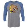 Unisex Triblend Three-Quarter Raglan T-Shirt Thumbnail