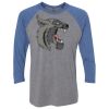 Unisex Triblend Three-Quarter Raglan T-Shirt Thumbnail