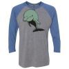 Unisex Triblend Three-Quarter Raglan T-Shirt Thumbnail